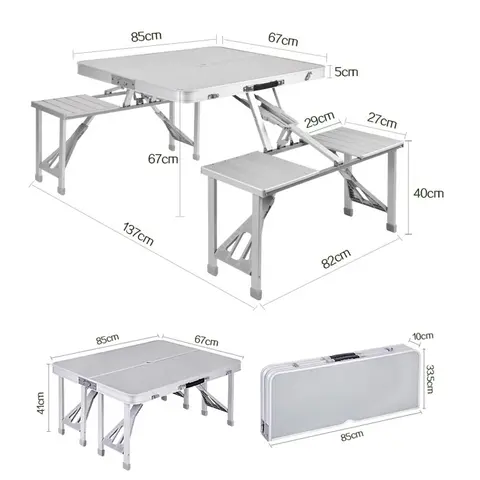 Table pliable pour 4 personnes
